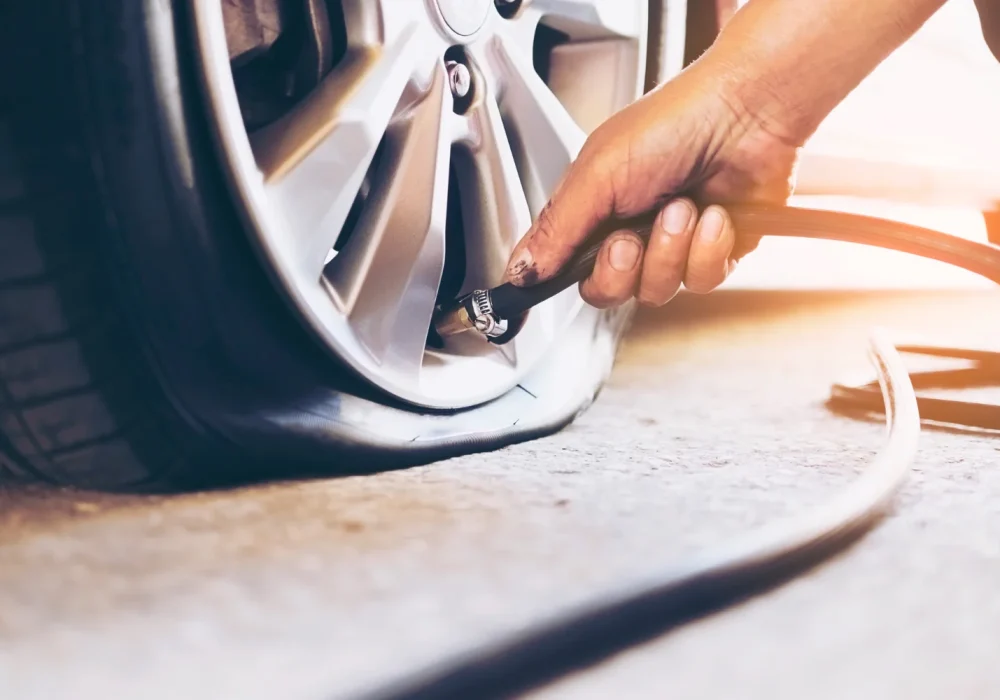 flat tyre